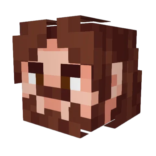 Superior2169 Minecraft avatar head, 3D render