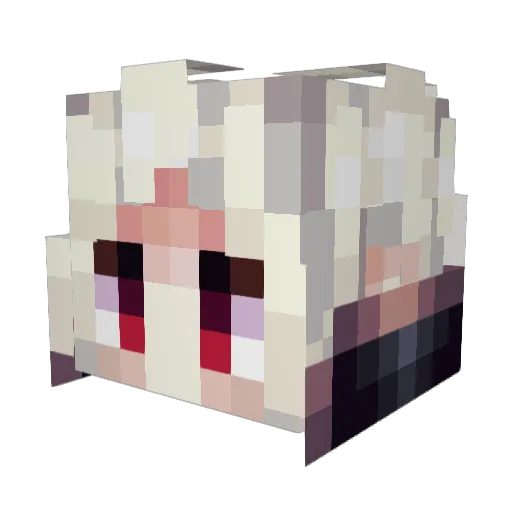 SuperiorImmortal Minecraft avatar head, 3D render