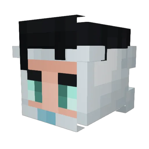 SuperiorIronman Minecraft avatar head, 3D render