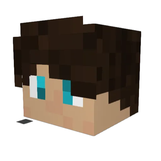 SuperiorLeafie Minecraft avatar head, 3D render