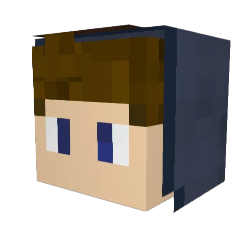 Superjoel_6 Minecraft avatar head, 3D render