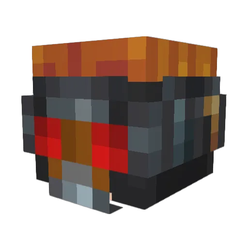 Superjoranman Minecraft avatar head, 3D render