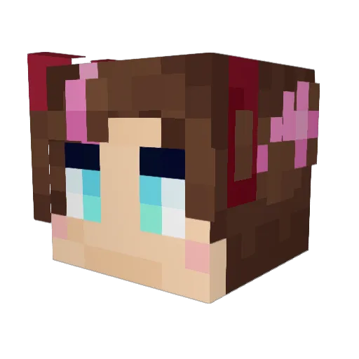 Superkat32 Minecraft avatar head, 3D render
