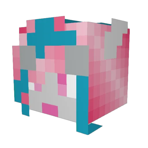 Superkids22 Minecraft avatar head, 3D render