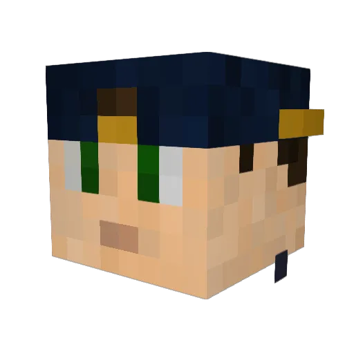 Superlauthern98 Minecraft avatar head, 3D render