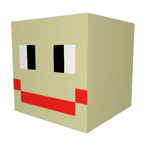 Superlilo5 Minecraft avatar head, 3D render