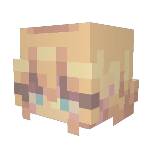 Superlinn Minecraft avatar head, 3D render