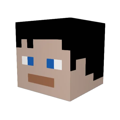 SupermanNo13 Minecraft avatar head, 3D render