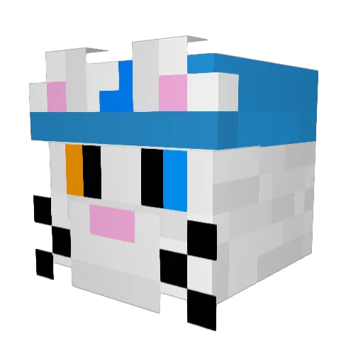 Supermarioj9 Minecraft avatar head, 3D render