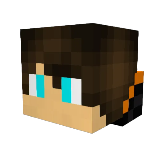Supermaschine Minecraft avatar head, 3D render