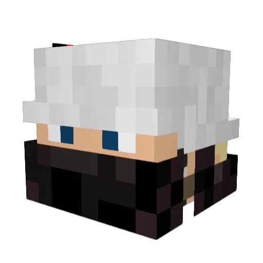 Supermeuh Minecraft avatar head, 3D render