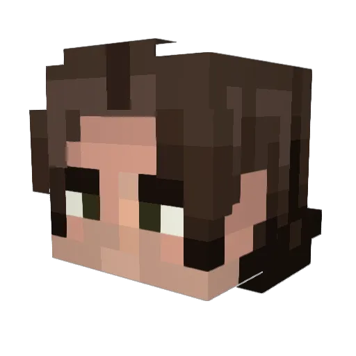 SupernaturalSam Minecraft avatar head, 3D render