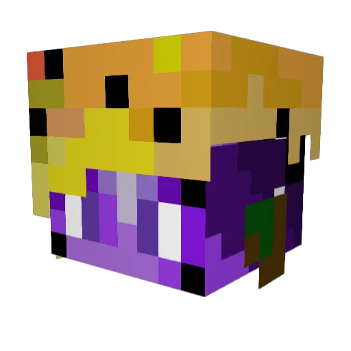 Supernove18 Minecraft avatar head, 3D render