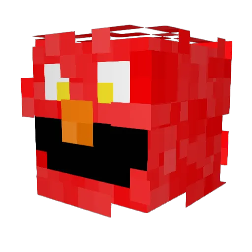Supernovis Minecraft avatar head, 3D render