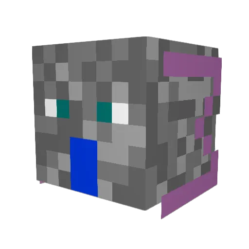 Superphampy1 Minecraft avatar head, 3D render
