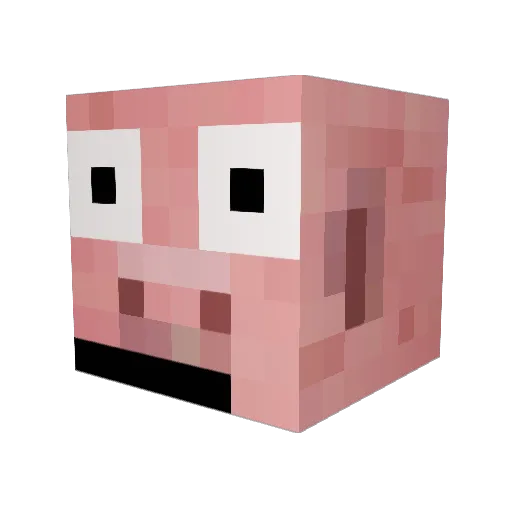 Superpiggy07 Minecraft avatar head, 3D render