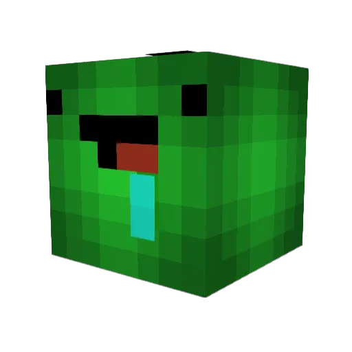 Superpiggy2016 Minecraft avatar head, 3D render