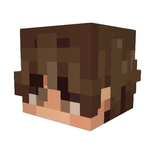 Superpotatoxd123 Minecraft avatar head, 3D render