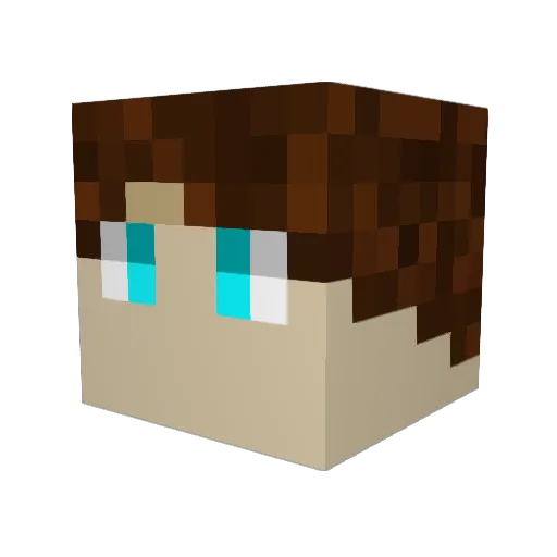 SuperrNovaYT Minecraft avatar head, 3D render