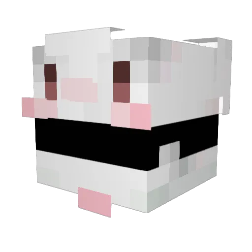 Superrowen Minecraft avatar head, 3D render