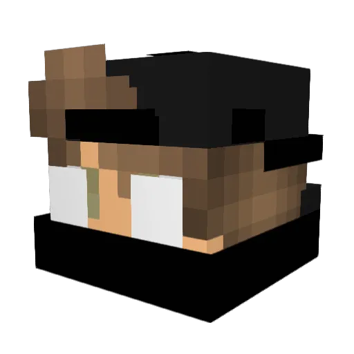 SupersanderOL Minecraft avatar head, 3D render