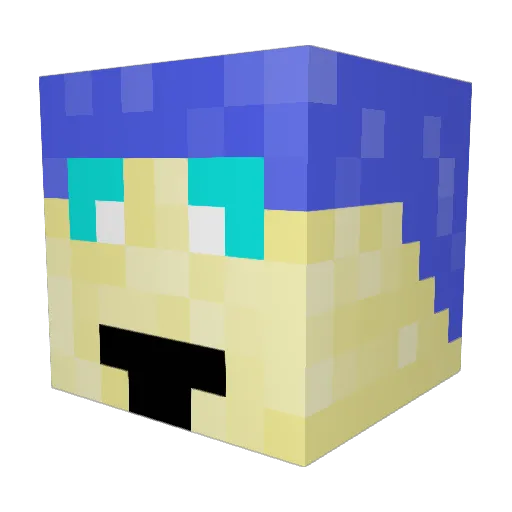 Supershadowguy Minecraft avatar head, 3D render