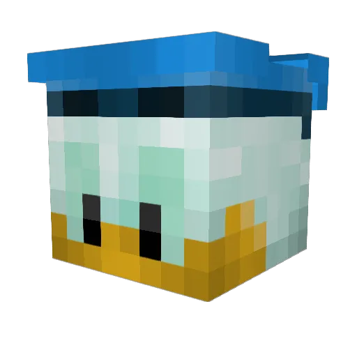 Supersi85 Minecraft avatar head, 3D render