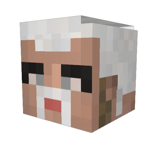 Superskull_Bg Minecraft avatar head, 3D render