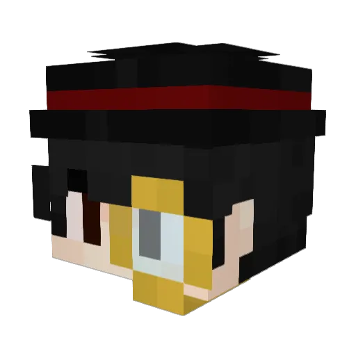 Supersmurf82 Minecraft avatar head, 3D render