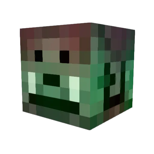 Supersnot Minecraft avatar head, 3D render