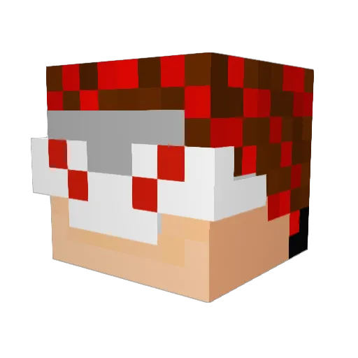 Supersonic7634 Minecraft avatar head, 3D render