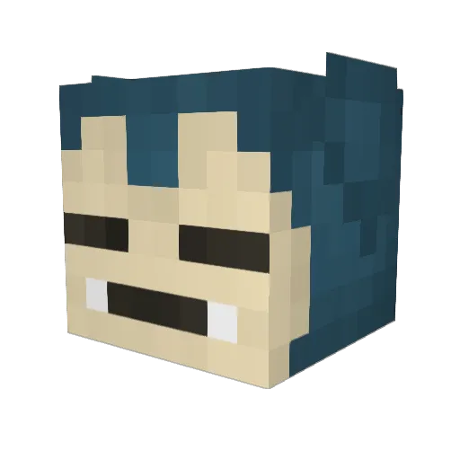 Superspider369 Minecraft avatar head, 3D render