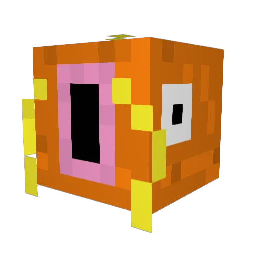 Superspudzilla Minecraft avatar head, 3D render