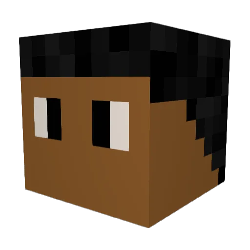 Superstarr112 Minecraft avatar head, 3D render