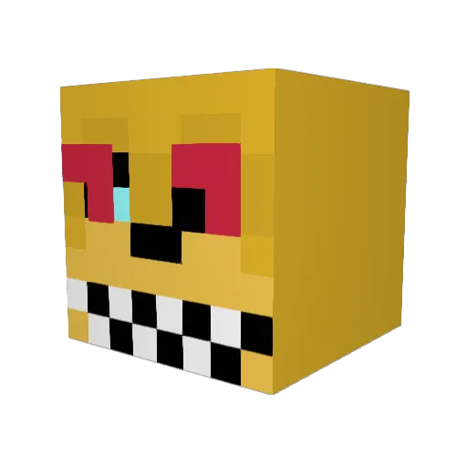 Supersystem8 Minecraft avatar head, 3D render