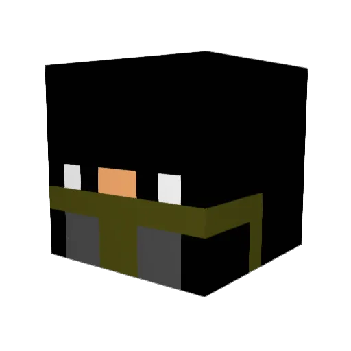 Supertech_5 Minecraft avatar head, 3D render