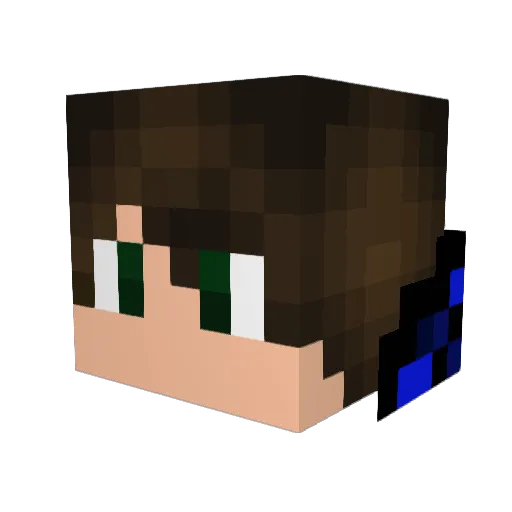 Superteem1 Minecraft avatar head, 3D render