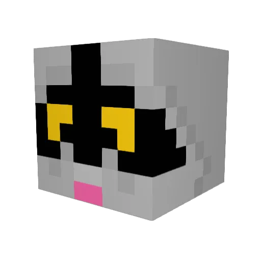 Supertiger25 Minecraft avatar head, 3D render