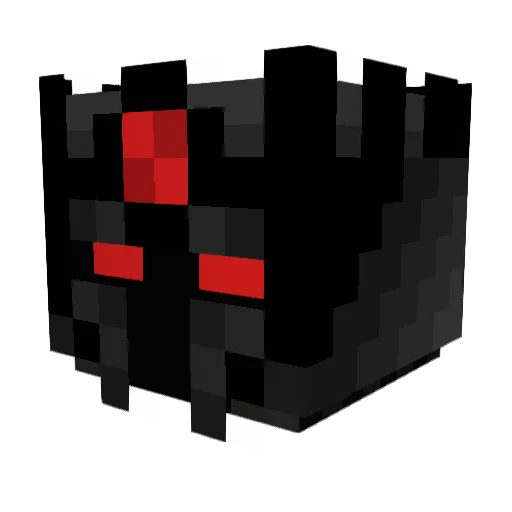 Supertuber Minecraft avatar head, 3D render