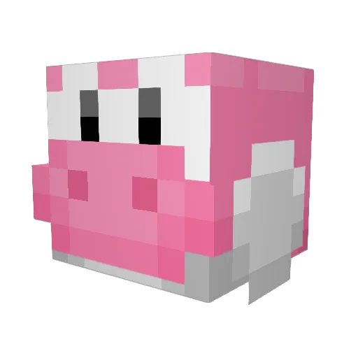 Superturboking Minecraft avatar head, 3D render