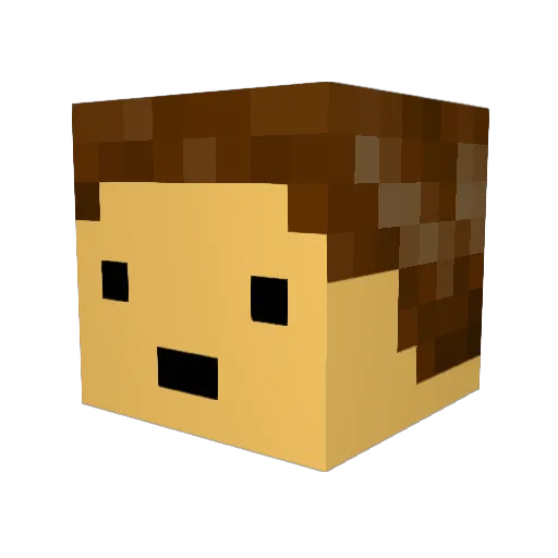 Supertwin123 Minecraft avatar head, 3D render