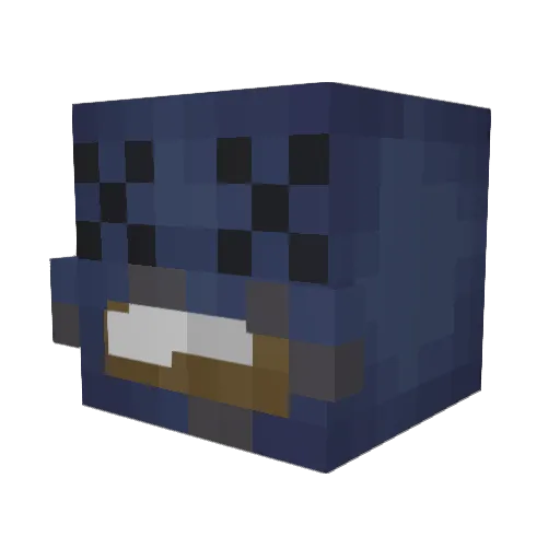 Supervano11 Minecraft avatar head, 3D render