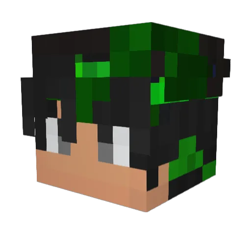 Supervegtea1234 Minecraft avatar head, 3D render