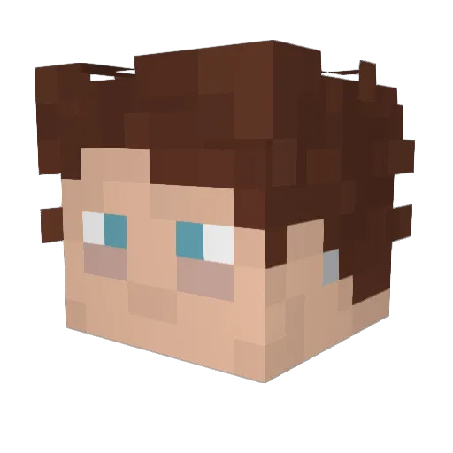 SupervillainLex Minecraft avatar head, 3D render