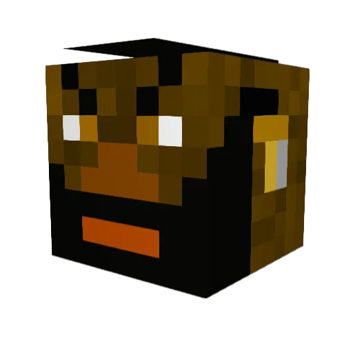 Supervlady Minecraft avatar head, 3D render