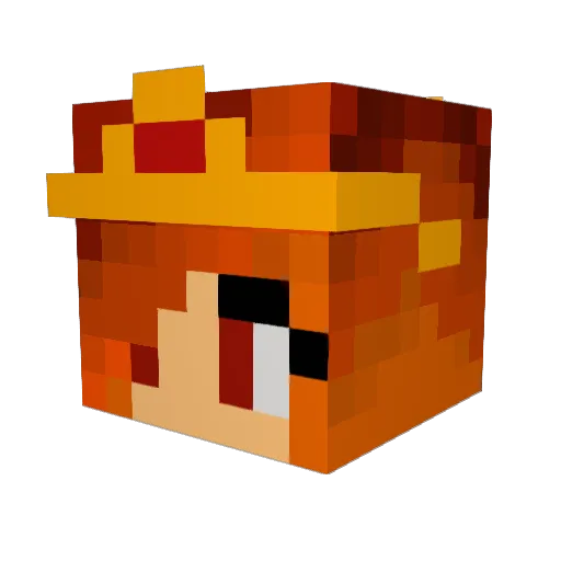 SuperwholockDnD Minecraft avatar head, 3D render