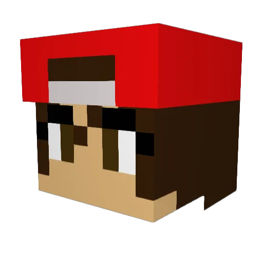Superxroll Minecraft avatar head, 3D render