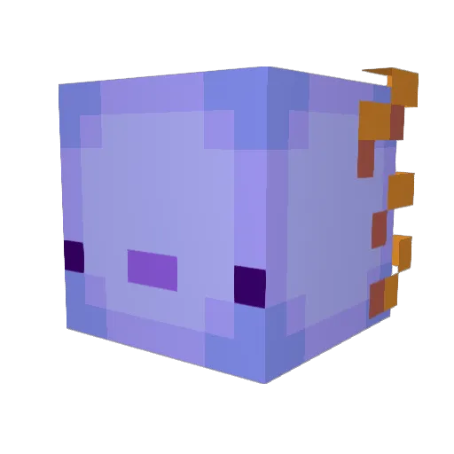 Superzebb Minecraft avatar head, 3D render