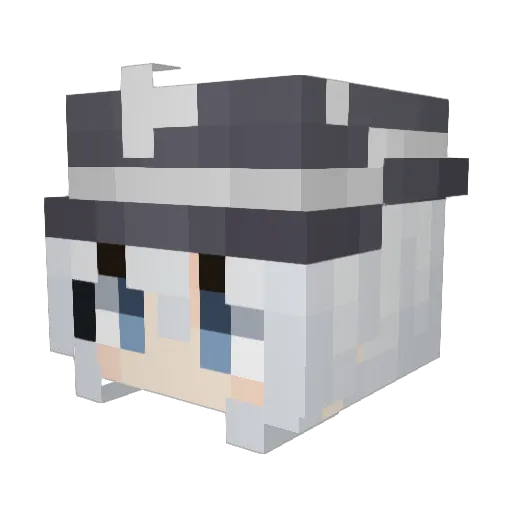 Supev Minecraft avatar head, 3D render