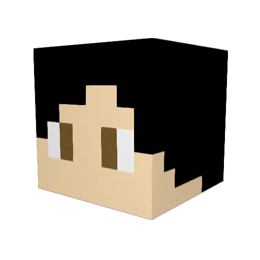Supic Minecraft avatar head, 3D render